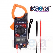 OkaeYa DM266 Digital Clamp Meter Electronic Tester Tools Ammeter Voltmeter Ohmmeter Tester with Data Hold Megohmmeter